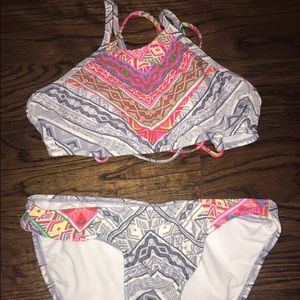 high neck bikini swimsuit
